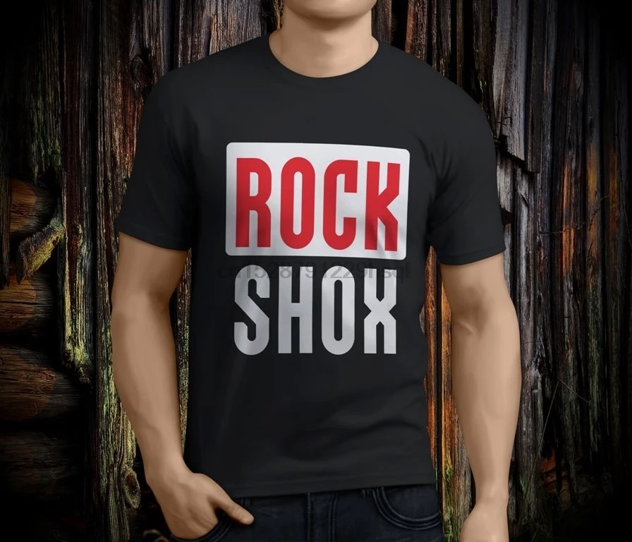 Новинка Мужская Черная Футболка ROCK SHOX Moutain MTB Bikeing Bicycle размер S 3XL футболка низкая