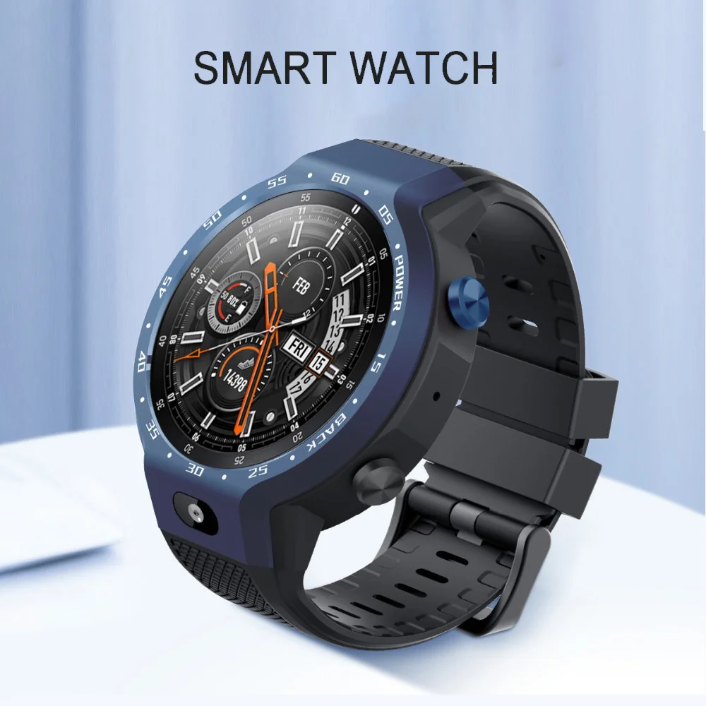 

GPS Smart Watch 4G WIFI with 5MP Front Camera Round Screen Heart Rate Pedometer Bracelet Business Watch For Women Men