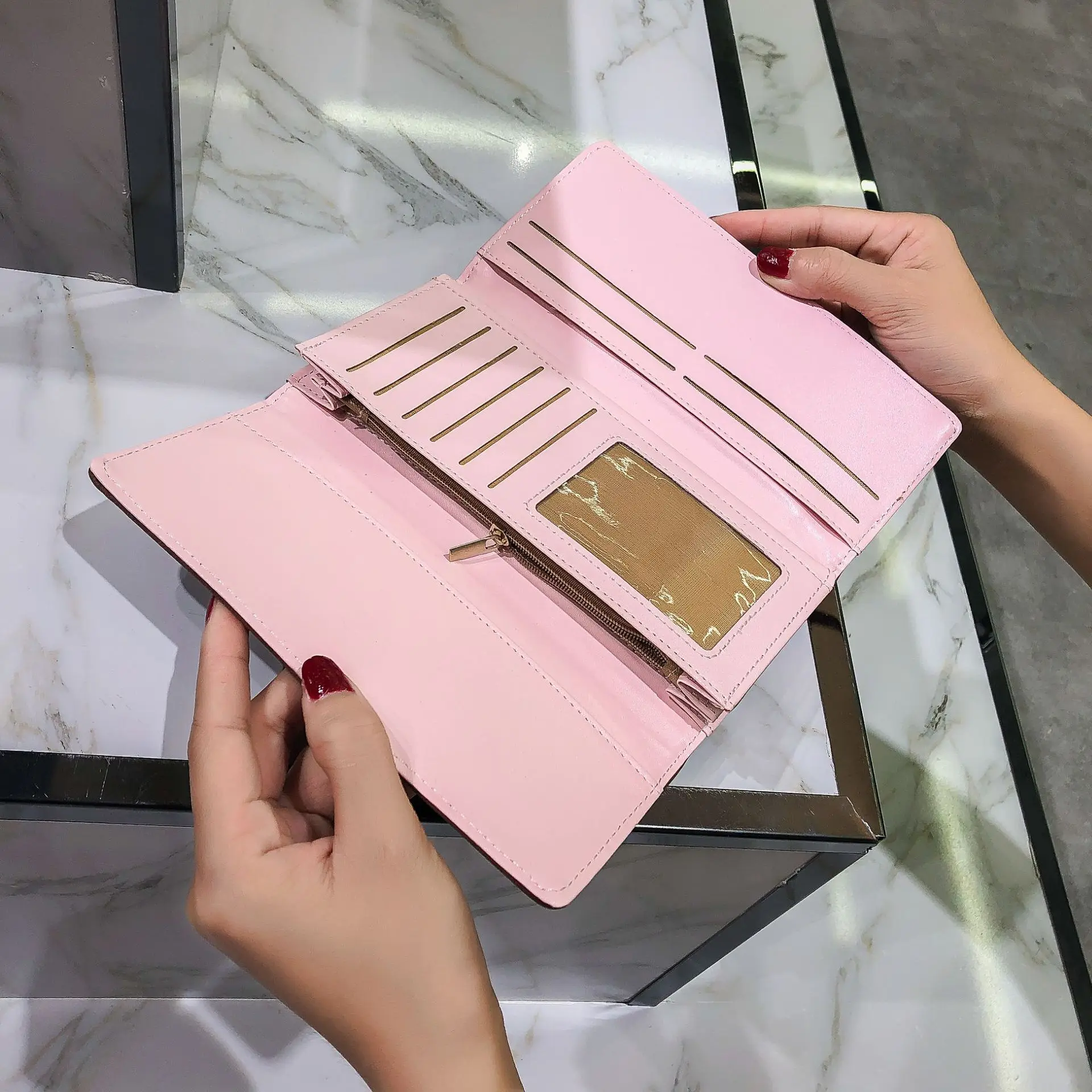 Кошелек из искусственной кожи женский новый стиль алиэкспресс Лидер продаж