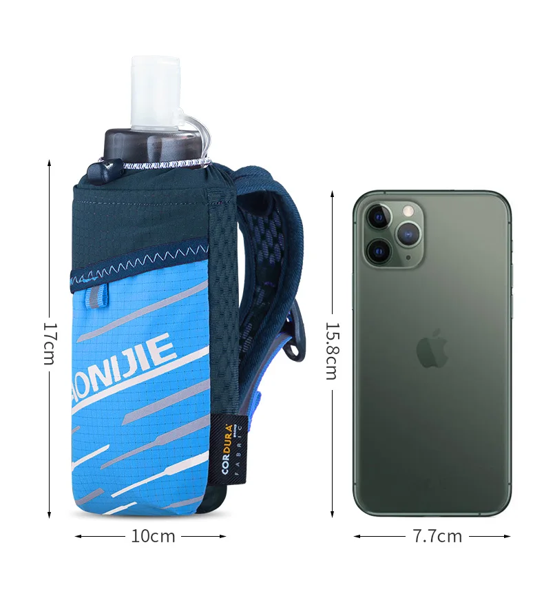 AONIJIE Water Bottle Carrier Light Weight Handheld Quick Grip Quick Stow Flask  Bag Pouch Hydration Pack