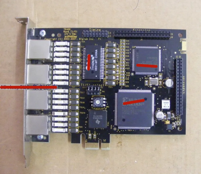 

TE420P 4-port digital bayonet E1/T1 PCI-Express star card