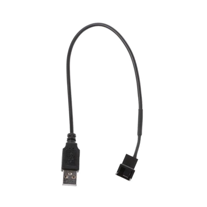 

32 см адаптер USB кабель для передачи данных 2,0 «Папа-папа» 4-контактный разъем Кабель-адаптер для 5V компьютер PC Вентилятор