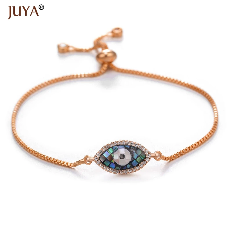 rose gold Трендовые браслеты сглаза поставки синий турецкий глаз браслет Хамса для мужчин и женщин пара ювелирных изделий подарок на удачу - Окраска металла: rose gold