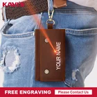 Новинка 2020, мужской брелок KAVIS из натуральной кожи, модный мужской держатель для ключей, качественный органайзер для ключей с бесплатной гравировкой