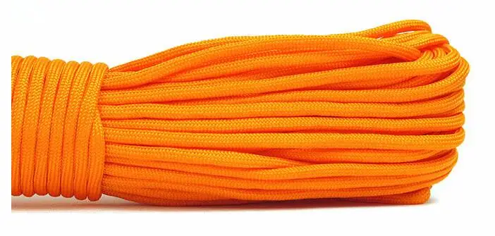 Facecozy 9 стенд ядер 550 Паракорд парашютный шнур Паракорд для выживания парашют Кемпинг Альпинизм Пеший Туризм бельевая верёвка - Цвет: Оранжевый