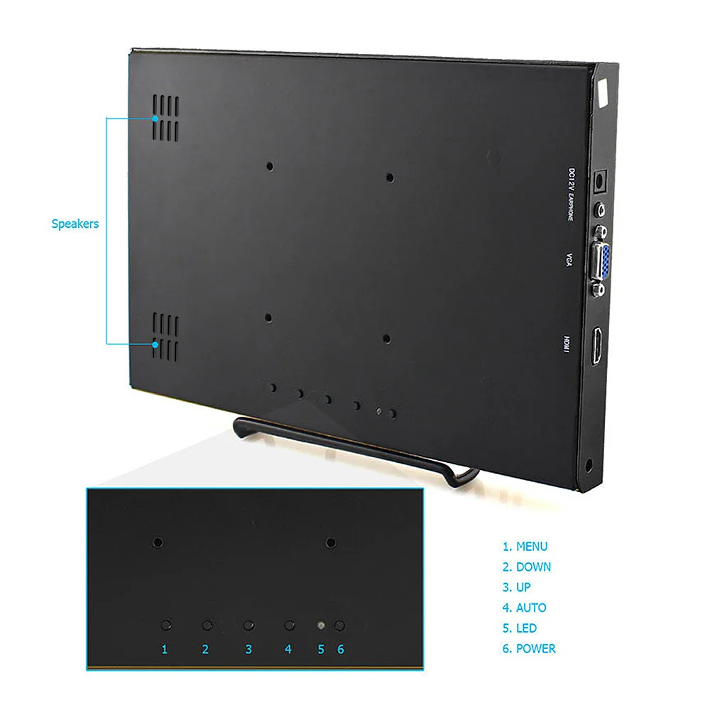 

11.6 inch LCD 1080P HD Screen Compatible with PS3 PS4 Xbox360 1080P portable LED Display Monitor for Raspberry Pi 3 B 2B Windows