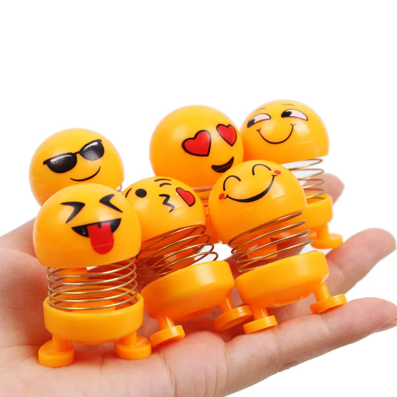 6 шт./лот миниатюрная вращающаяся голова кукла украшения для приборной панели