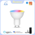 Умная светодиодсветильник лампа Aubess Gu10 с поддержкой Wi-Fi, 85-265 в, 4 Вт