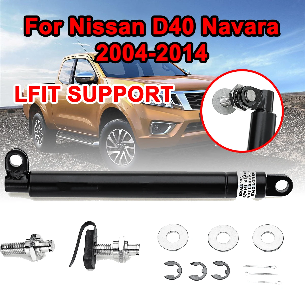 Для Nissan Navara D40 2004 2014 Автомобильный задний откидной багажник замедленной запорной