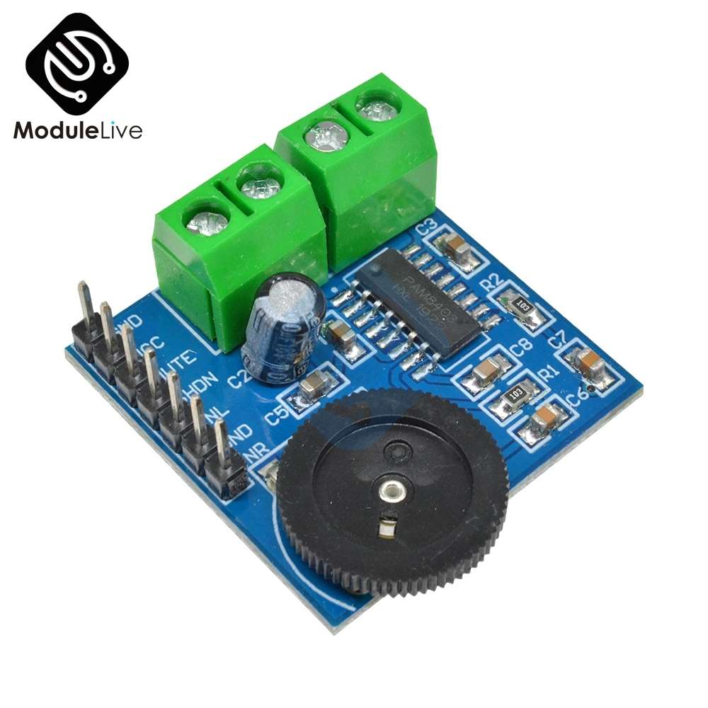 Мини PAM8403 3W двухканальный двусторонний усилитель мощности плата модуль