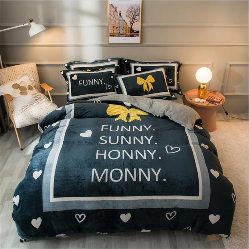 Заводская распродажа Хрустальный бархат четыре штуки Зимний толстый теплый