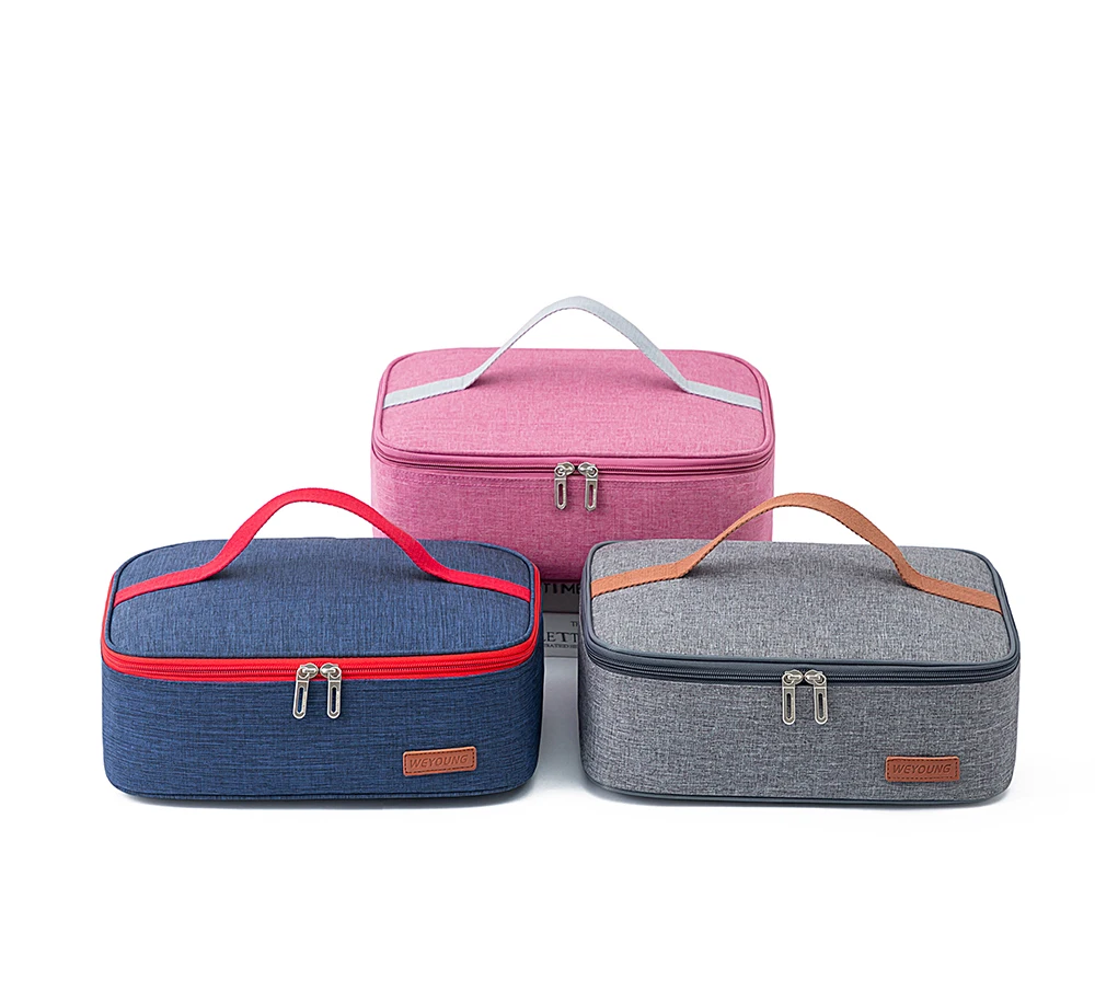 

Weyoung Tote thermal insulated rectangular lunch box bento cooler bag Bolsa termica loncheras para mujer for tourism