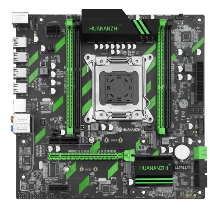 Материнская плата HUANANZHI X79 материнская X79ZD3 A2011 ATX SATA3 USB3.0 Dual PCI-E 16X NVME M.2 SSD Поддержка