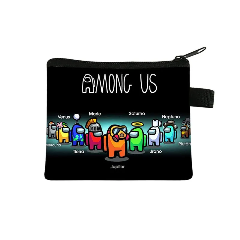 

Children's coin purse space werewolf kill card bag coin key storage bag Among us Portfele Women Purse Small Wallet Purse Men