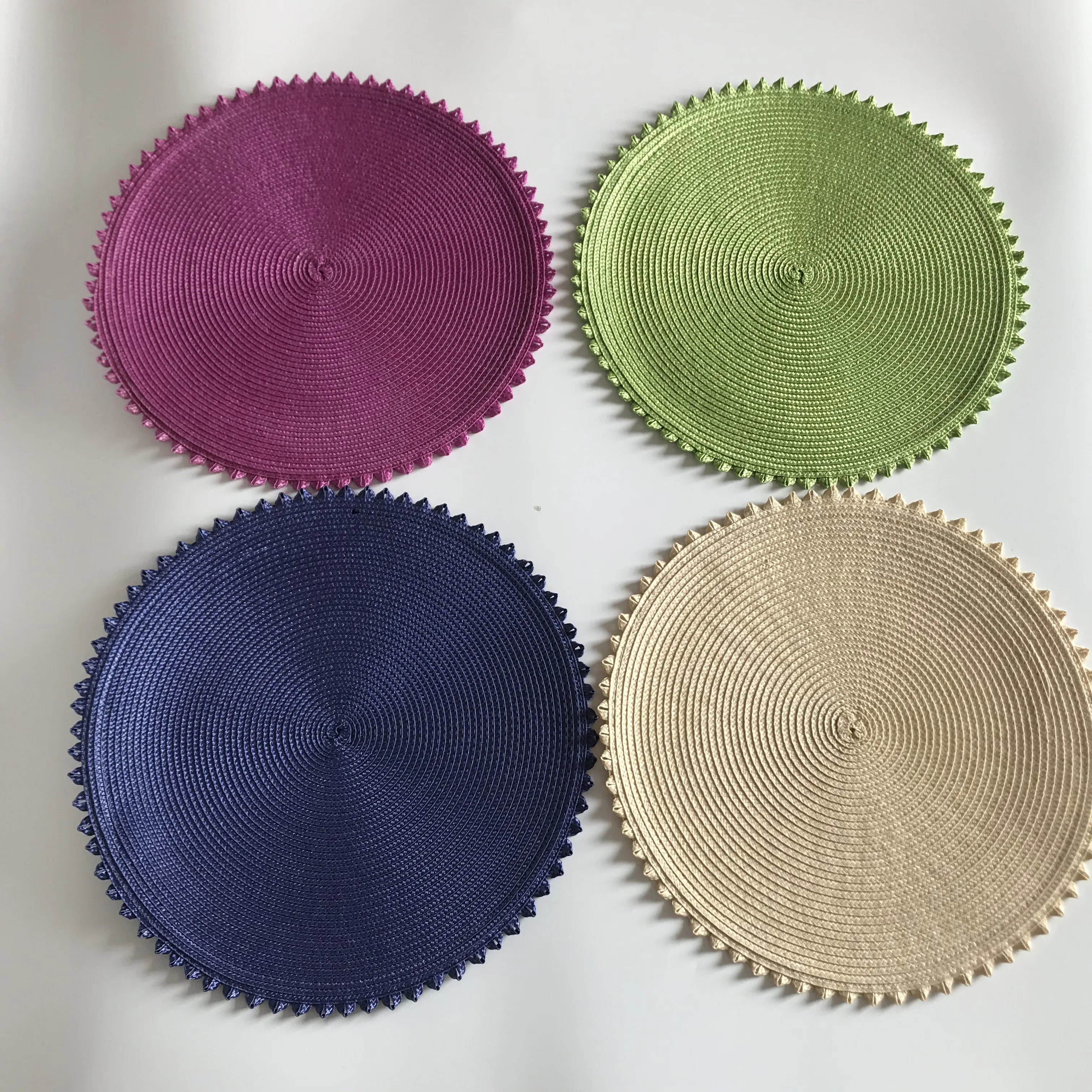 Круглые коврики для столовых приборов простой стиль столовая салфетка