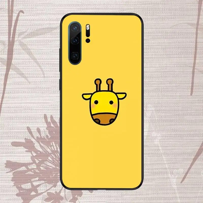 

Yellow Giraffe Cat Phone Case For Huawei P20 P30 P40 lite Pro P Smart 2019 Mate 10 20 Lite Pro Nova 5t