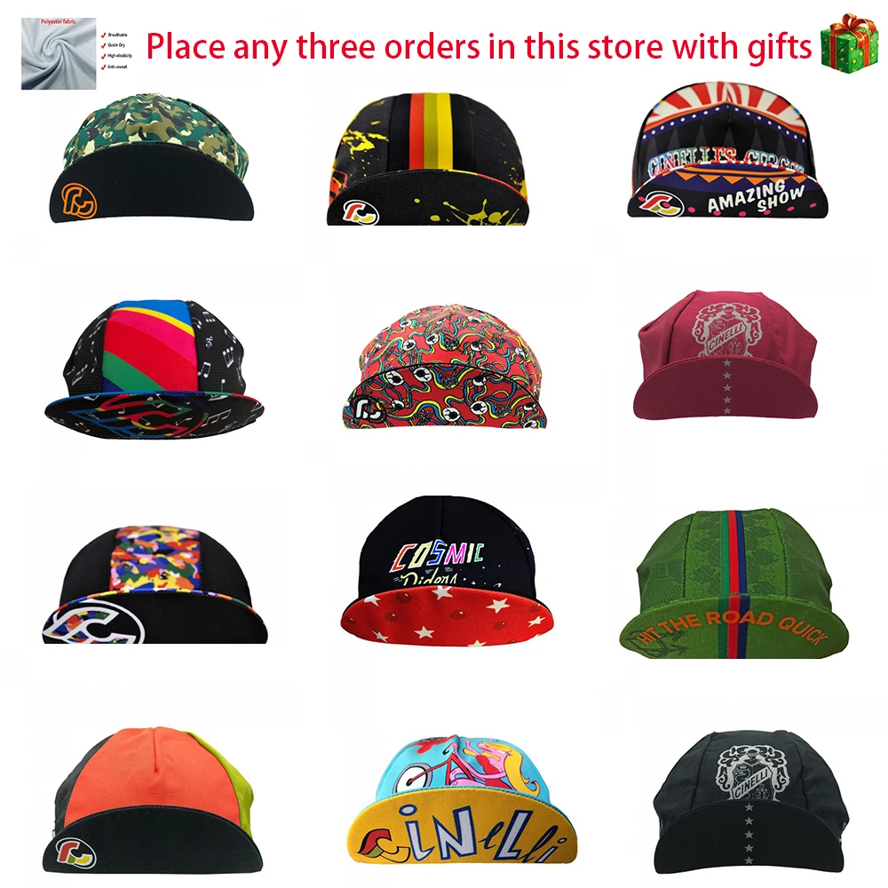 

New Retro Universal Factory Team Outdoor Sports Competition Bike Cycling Hat Men and Women One Size Customizable Hot Sale