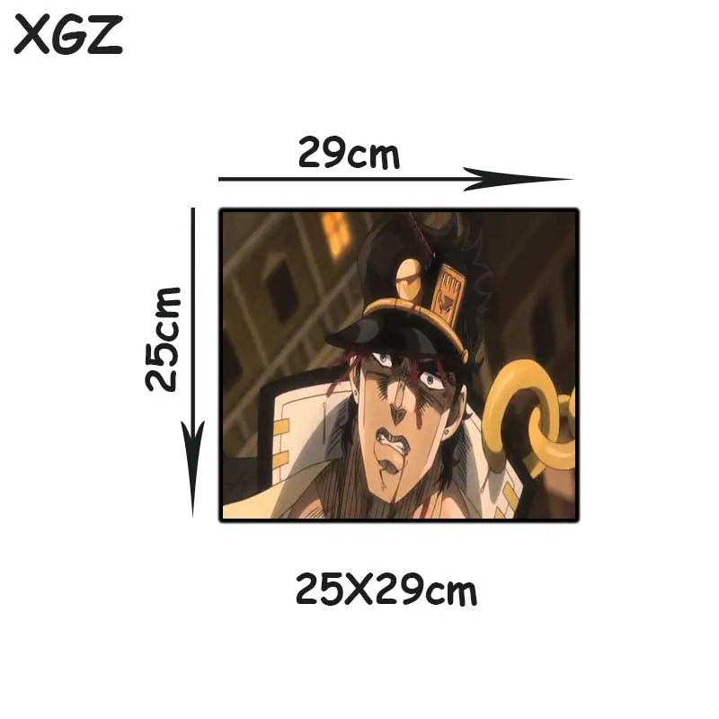 

XGZ Comic JoJo's Bizarre Adventure Large Mouse Pad Black Lock Edge Custom Computer Desk Mat Rubber Non-slip for Lol Csgo Gamer