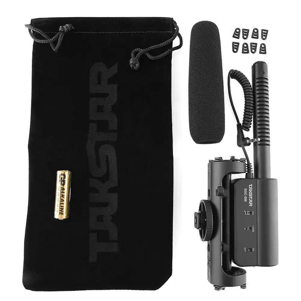 Takstar SGC 598 фотография интервью дробовик микрофон для Nikon Canon DSLR камера DV