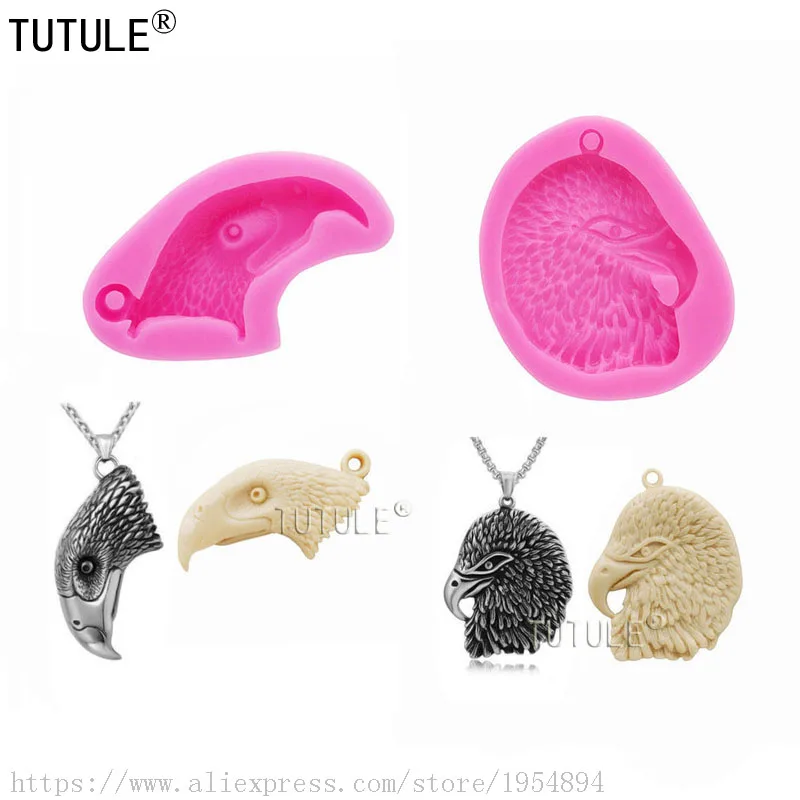 Форма для головы белоголового орла кабошон силиконовая резина гибкая безопасная