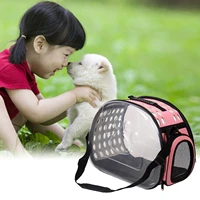 cat backpack carrier bag portable pet carrier for small dogs rabbit travel outdoor bags breathable bagpack capsule box plastic
