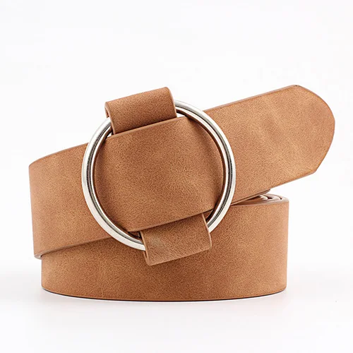 pattern 1 camel Женский пояс с двойным кольцом, модный поясной ремень из искусственной кожи с металлической пряжкой, пояс в форме сердца для дам, пояс для досуга - Цвет: pattern 1 camel
