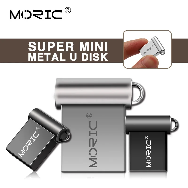 Moric Brand Super mini usb flash drive 128gb pendrive 8gb 16gb 32gb 64gb flash USB memory stick micro sd pen driver for PC