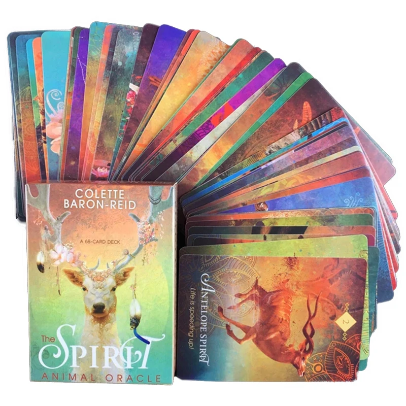 68 шт карты Таро палубы игры на английском языке для новой версии Tarot духа