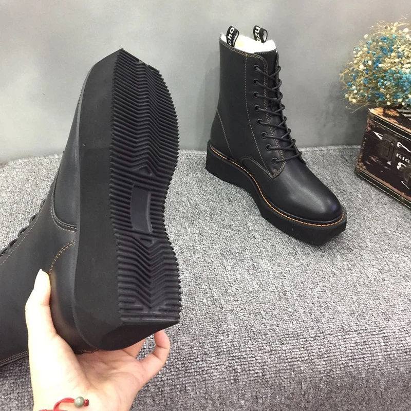 

2019 women's shoes autumn and winter new fur one snow boots women thick flat bottom boots students non-slip cotton shoes women
