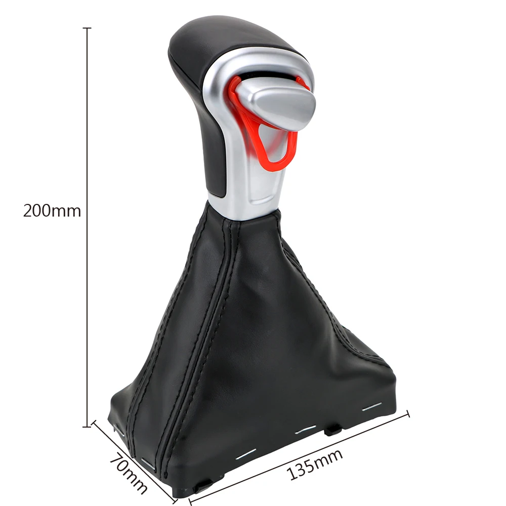 LEEPEE кожаная автоматическая хромированная ручка переключения передач для AUDI A6 A7 A3