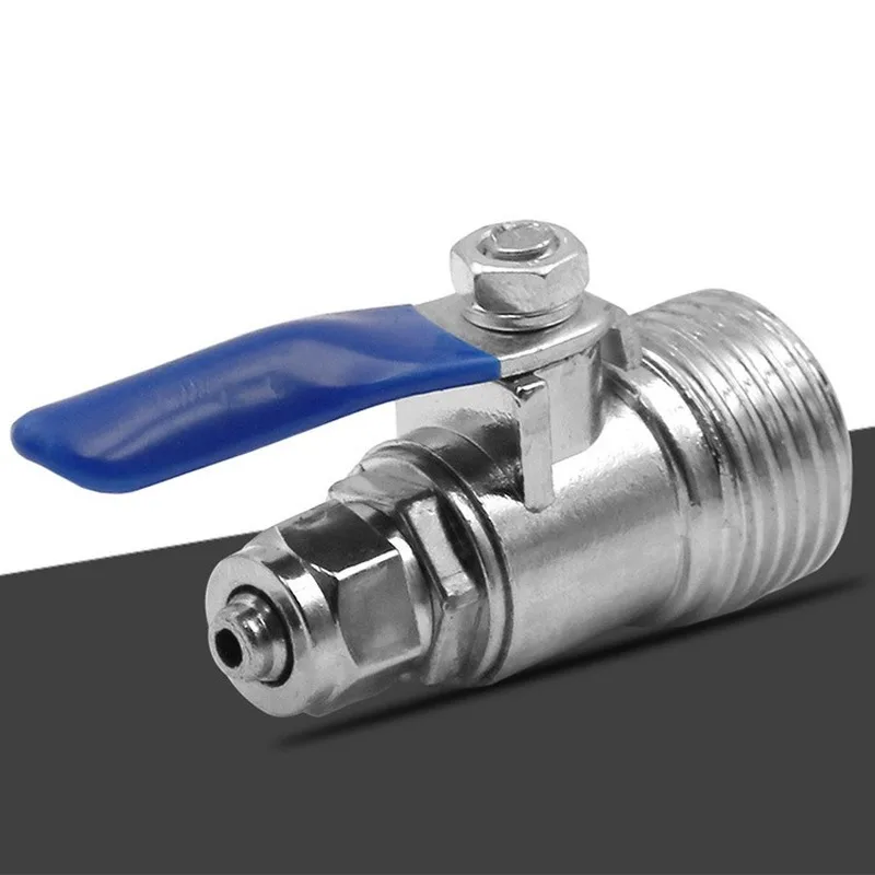 Металлическая трубка с шаровым клапаном переключателем от 1/2 до 1/4 двухсторонний