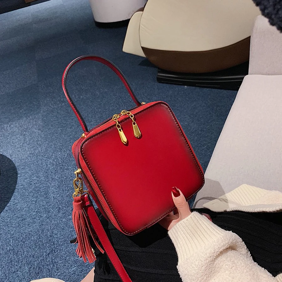 Роскошные сумки женские дизайнерская красная сумка через плечо