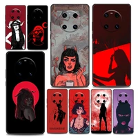 sexy devil woman phone case for huawei y6 7 9 5p 6p 8s 8p 9a 7a mate 10 20 40 lite pro plus rs soft silicone cover