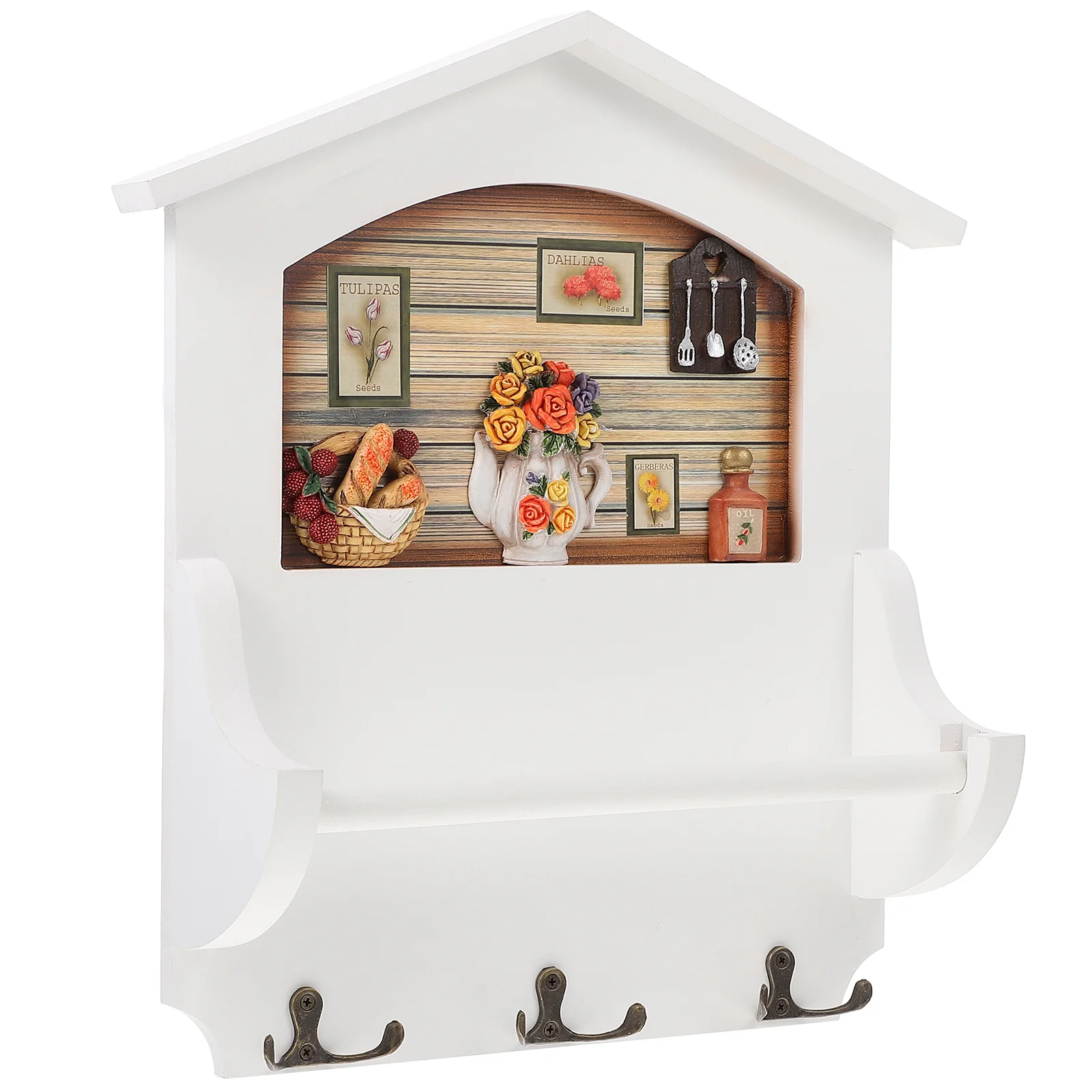 

1 шт., настенный ретро-держатель для хранения