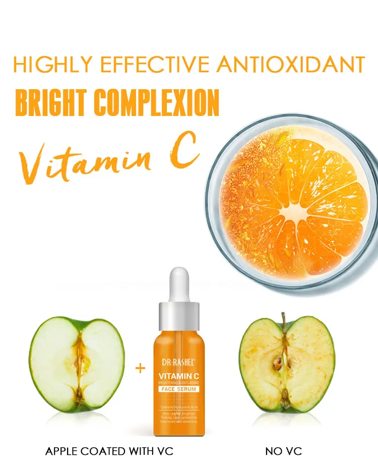 DR.RASHEL 50ml Brightening Anti-aging Facial Essence Vitamin C Whitening Moisturizing Skin Hydrating for All Skin Type