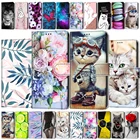 Кожаный чехол-кошелек с откидной крышкой и отделениями для карт, книга для Realme C12 C15 C25 7i Global, чехол для Realme Narzo 20 30A