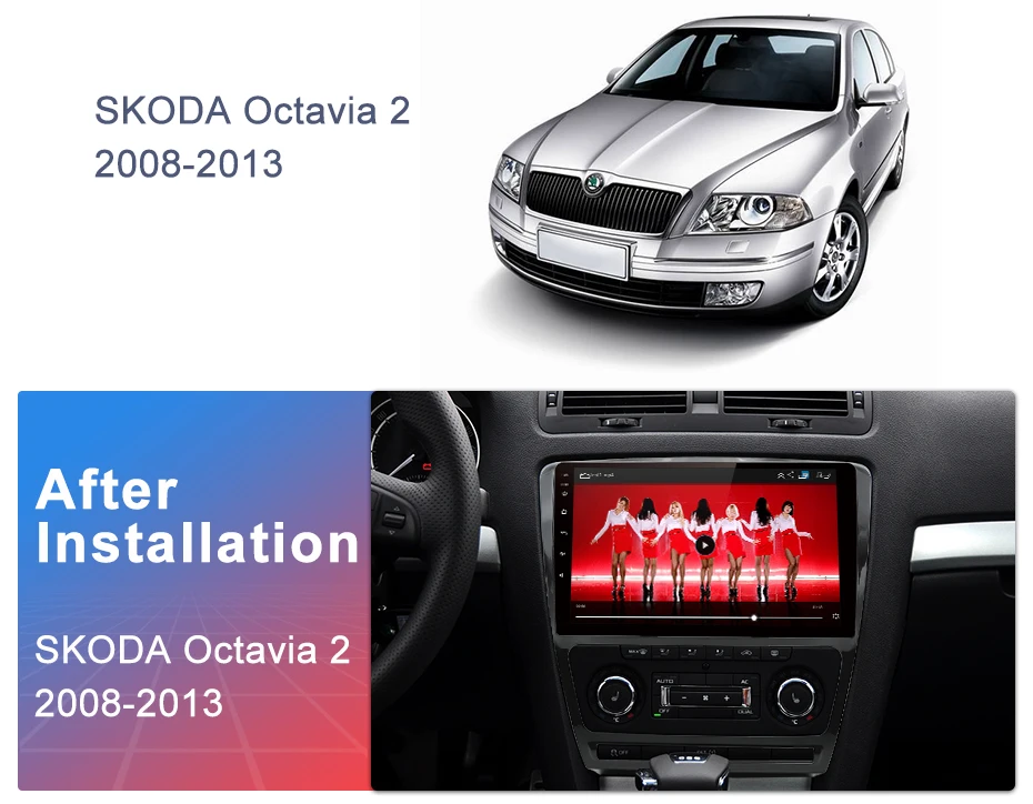 Junsun V1 2G+ 32G Android 9,0 DSP для SKODA Octavia 2 2008-2013 автомобильный Радио Мультимедиа Видео плеер навигация gps RDS 2 din dvd