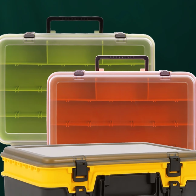 

Органайзер, коробка для рыболовных снастей, набор аксессуаров, ящик для инструментов, снасти, оборудование для рыбалки, снасти, коробка для ...