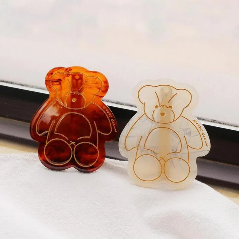 

Новинка 2021, японские заколки для волос с милым ацетатным медведем, заколка для волос с милыми животными, повязка на голову, аксессуары для во...