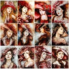 Алмазная вышивка EverShine, женщина в шляпе, полноразмерная картина, портрет, крест, набор мозаики для имитации вышивки, Новое поступление, украшение для дома