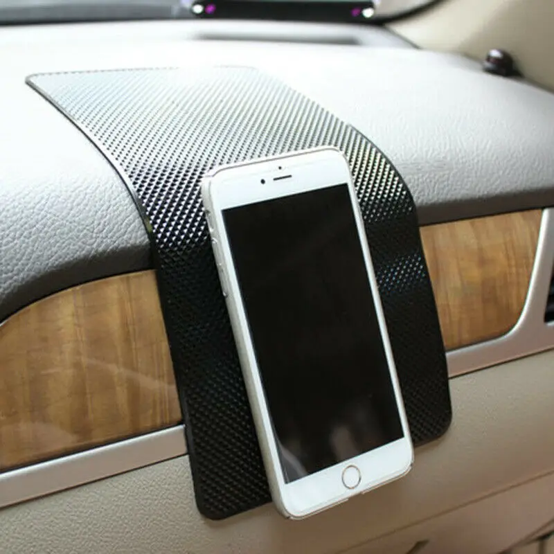 Нескользящий коврик для гаджета высококачественный черный из силикагеля с