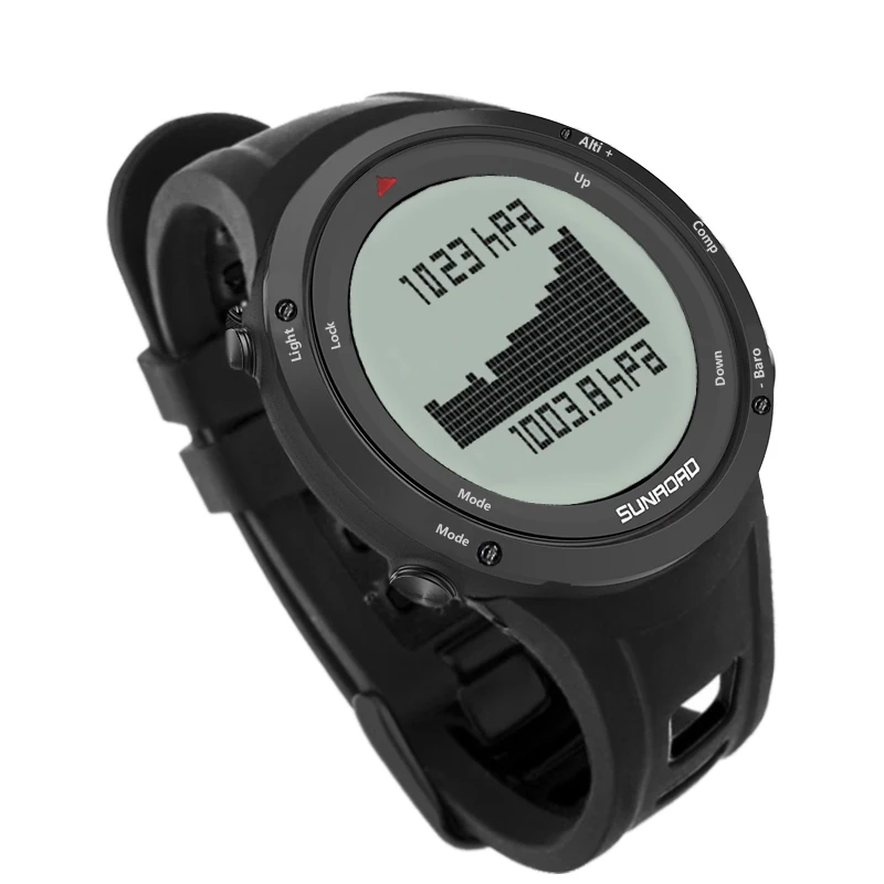Часы SUNROAD мужские спортивные водонепроницаемые с барометром высотомером