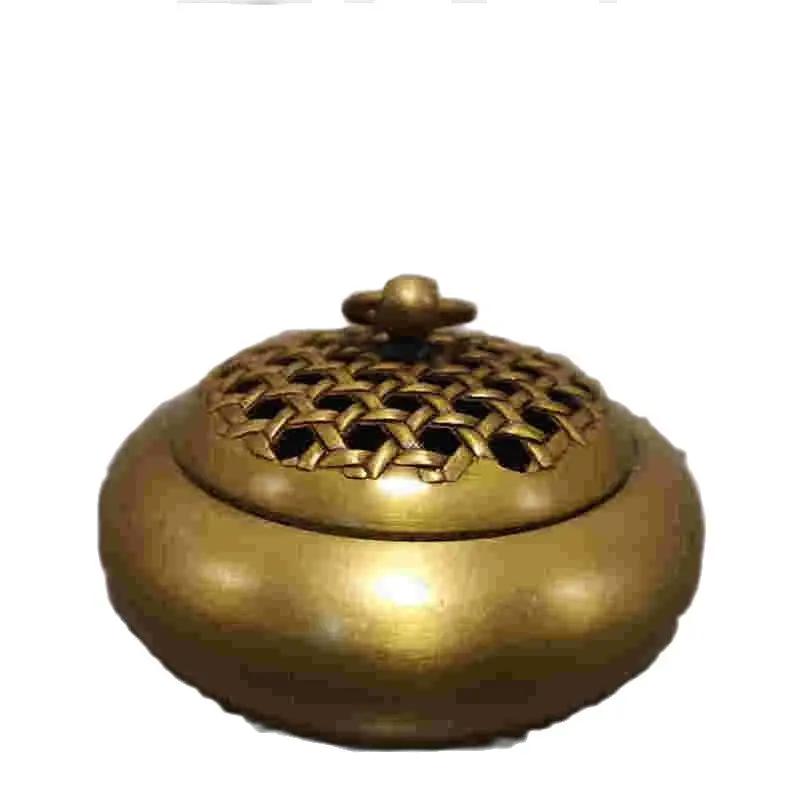 

Chinese Old Bronze Statue Brass Censer Mountain