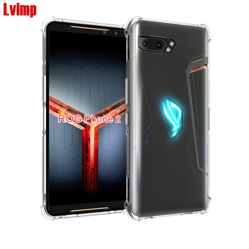 Противоударный мягкий ТПУ чехол с воздушной подушкой для Asus ZS660KL ROG Phone II