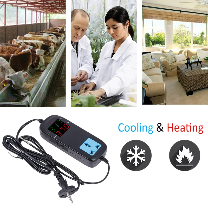 mh2000 ac90v 250v quality led digital intelligent electronic temperature controller with socket new free global shipping