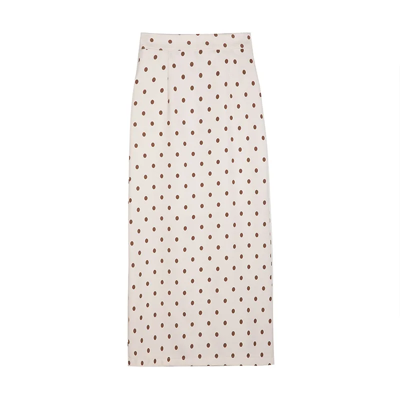 

Ailegogo Vintage Women Polka Dot Black Skirt New Spring Summer Female High Waist Medium Pencil Skirts Ladies Streetwear Skirts
