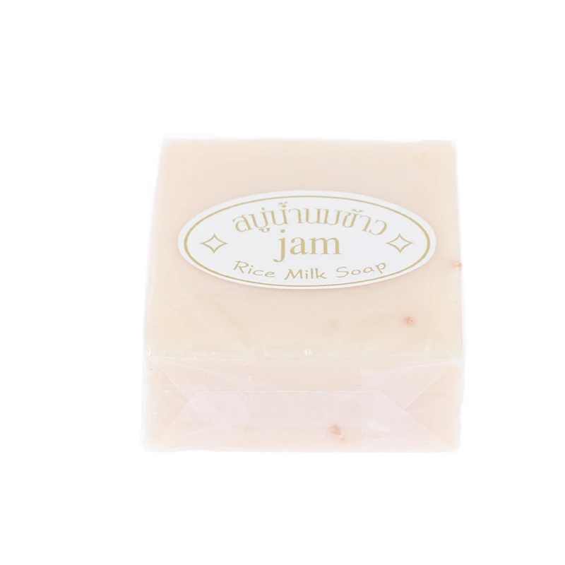 

Thailand JAM Rice Soap Original Thailand Handmade Soap Rice Milk Soap whitening cleaning soap shower
