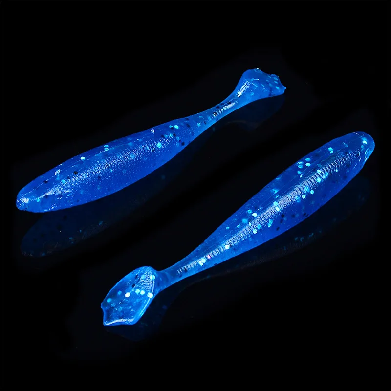 

YUZI 10pcs/lot Soft Lures 7CM/2G 10CM/6G handmade T Tail Salt smell Silicone bait Fly carp Bass Wobbers Lure Fishing tackle
