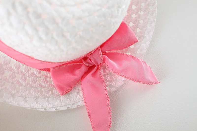 Trajes de verano para ni&ntilde;os peque&ntilde;os, ropa para reci&eacute;n nacidos con estampado de dibujos animados, algod&oacute;n sin mangas, Vestido de playa para beb&eacute; + sombrero para el sol, vestidos para ni&ntilde;a BC2100-4