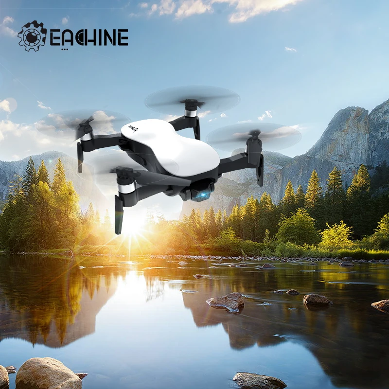 Квадрокоптер EX4 Радиоуправляемый вертолет Eachine Wi Fi FPV GPS гоночный Дрон с